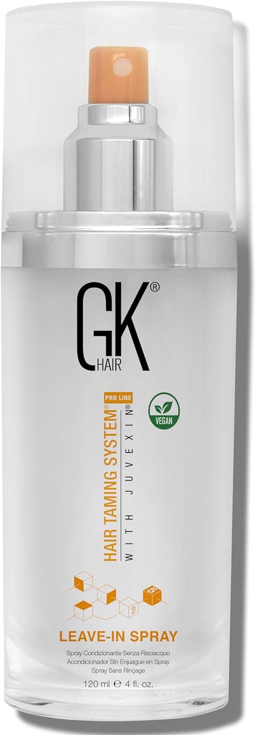 Detalle de GK Hair Global Keratin Leave-In Conditioner Detangler Spray da 120 ml per capelli secchi, danneggiati e crespi