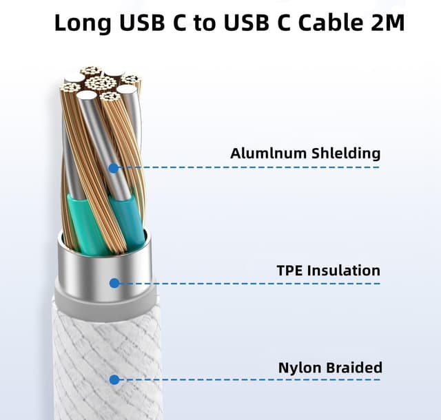 Thumbnail 1 de USB C auf USB C Kabel 2M 60W