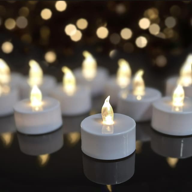Detalle de Anziner 24 Pack flameless Tea Lights 200h+