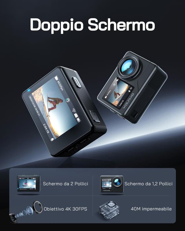 Detalle 2 de WOLFANG GA120 Action Camera 4K