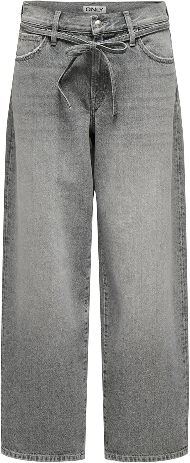 Detalle de ONLY Onlgianna jeans Medium Grey in denim leggero traspirante