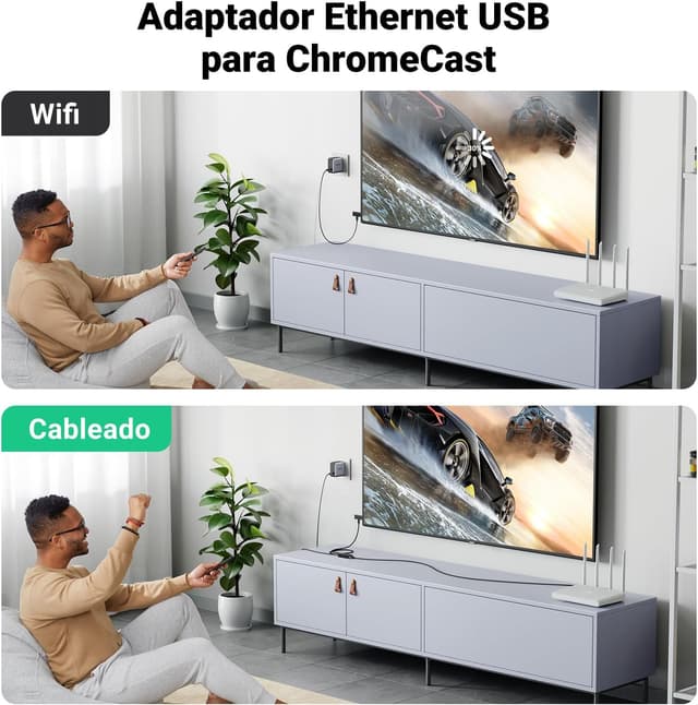 Thumbnail 1 de UGREEN Adaptador Micro USB a Ethernet RJ45 🌐 Con Cable 1M