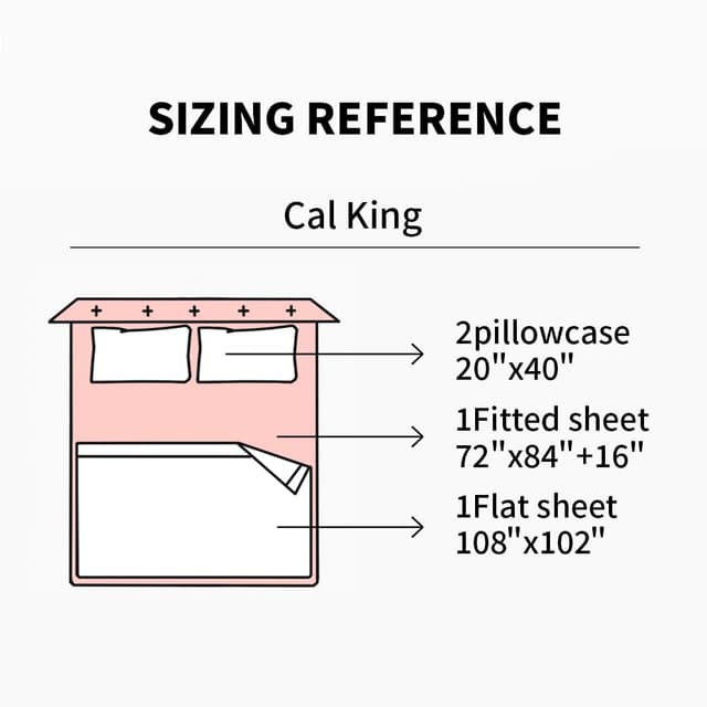 Thumbnail 6 de EVERLY Linen Sheets Set California King 4-Piece