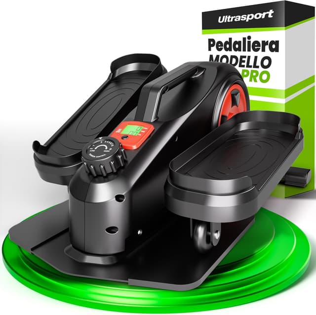 Detalle de Ultrasport Mini Stepper Fitness per la casa: stepper compatto con display LCD