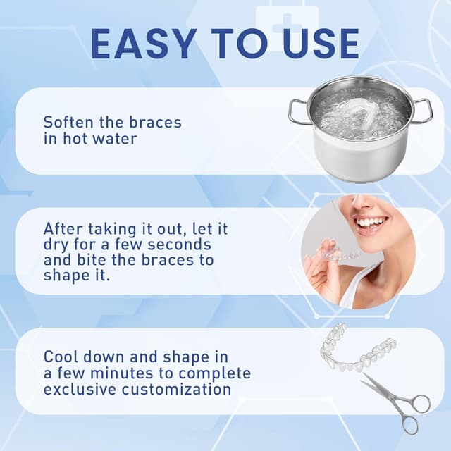 Detalle 2 de EVSEMO Anti Grinding Guard for Clenching Teeth at Night (Upper Teeth Night Mouthguard for Adults)