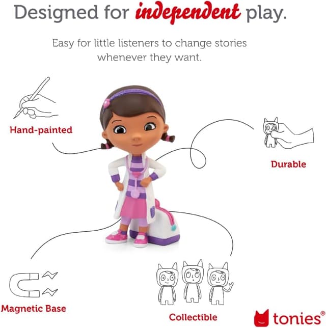 Detalle 2 de tonies Doc McStuffins Audio Character for Toniebox (audio stories & songs)