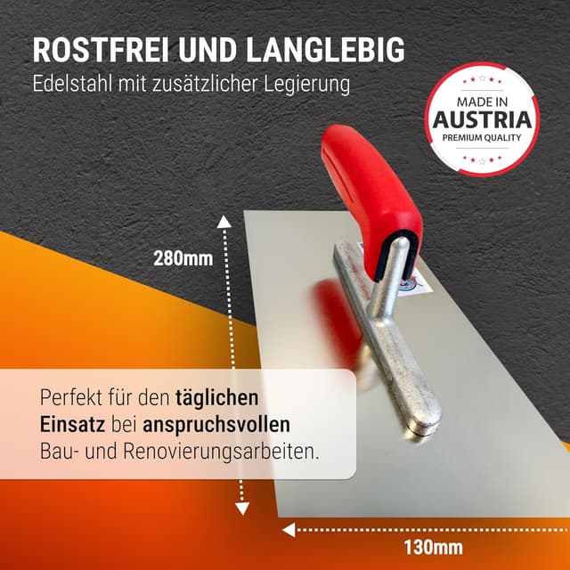 Detalle 2 de Glättekelle Set für Gips 100 mm