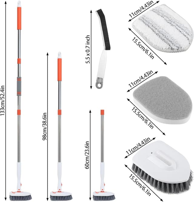 Thumbnail 1 de Bathroom Tile Cleaner 52 Inch Long Handle