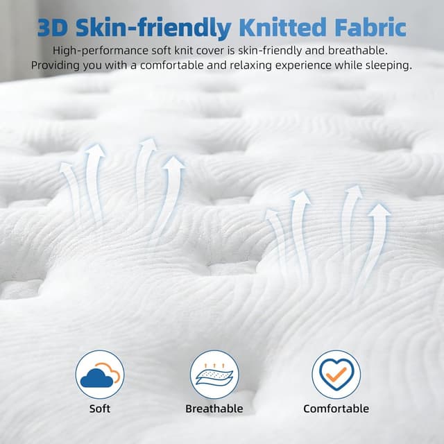 Detalle 2 de Zzleoo 10 Inch Double Mattress 4FT6