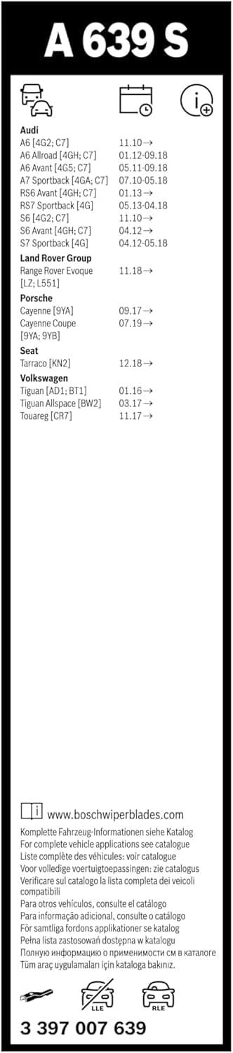 Thumbnail 2 de Bosch Aerotwin A639S 650/530 mm escobillas