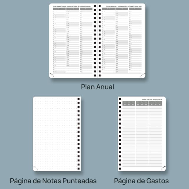 Thumbnail 4 de POPRUN Agenda 2026 Semana Vista 16x10,5 cm