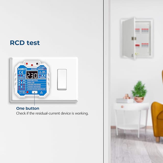 Thumbnail 4 de KAIWEETS HT106E socket tester 300V