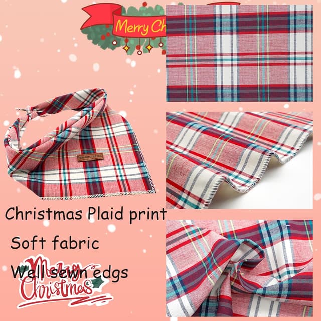 Thumbnail 1 de Elegant Little Tail Dog Bandana Christmas 1 size