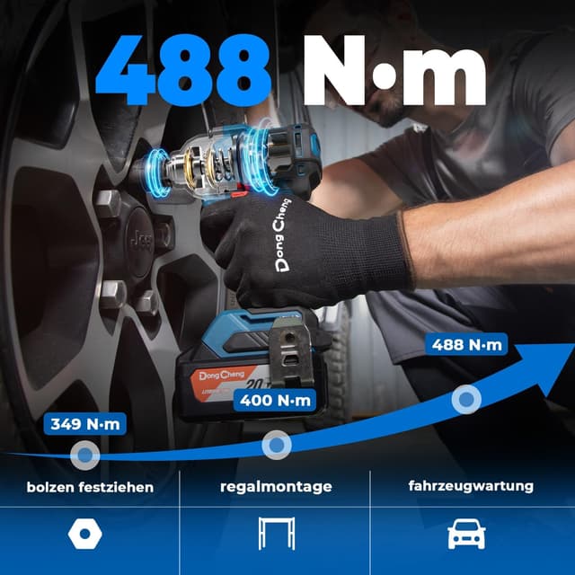 Thumbnail 2 de Dong Cheng Schlagschrauber 18V 488 Nm