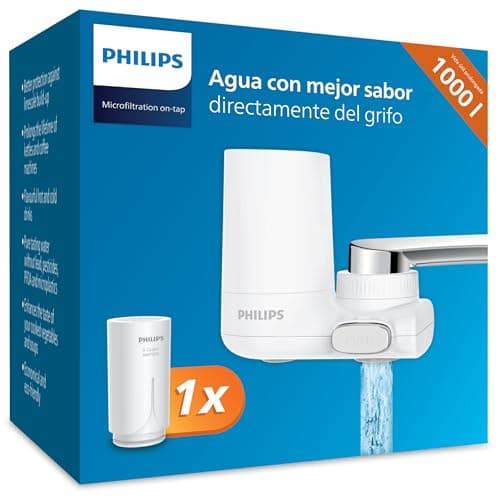Detalle de Philips Filtro de agua del grifo vertical X-Guard blanco (hasta 1000 L)