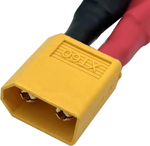 Detalle de XT60 Parallel Battery Connector Cable Extension & 3-Way Splitter (Male to 3 Female) – 14AWG Silicone