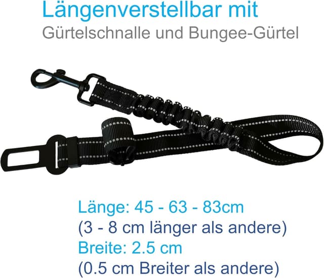 Thumbnail 2 de Hundesicherheitsgurt EASERIA 50-72-80 cm blau