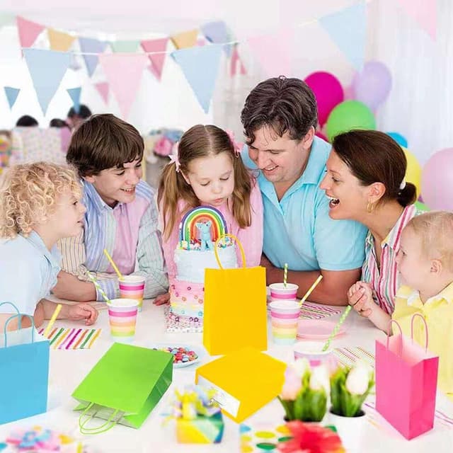 Thumbnail 6 de Kraft Paper Party Bags 30-Pack with Handles