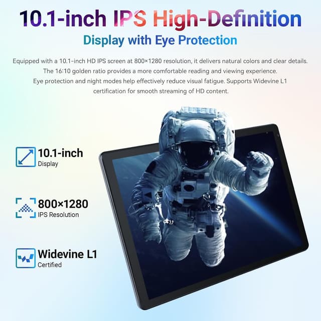 Thumbnail 3 de Laptok Android 15 Tablet 10 Pollici