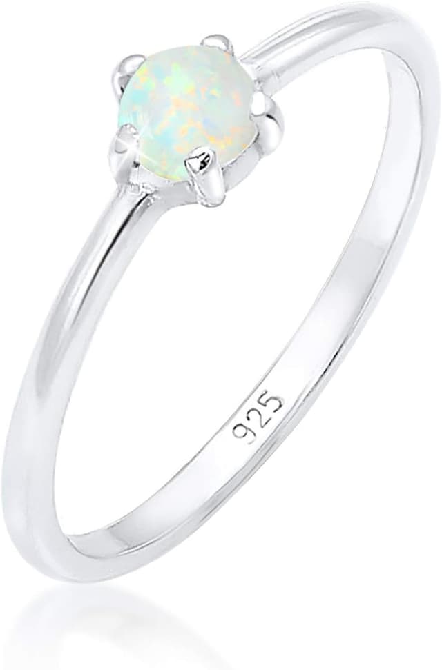 Detalle de Elli Damen Ring Bandring 925 Sterling Silber