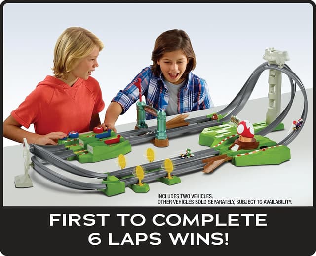 Thumbnail 2 de Hot Wheels Mario Kart Circuit Track Set with 2 Karts