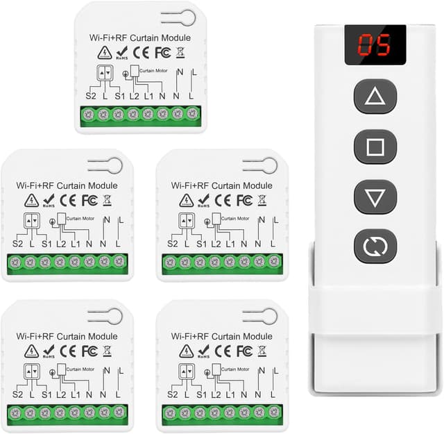 Imagen de DieseRC Interruttore Tapparelle WiFi 5 pezzi 📡 en OfertitasTOP