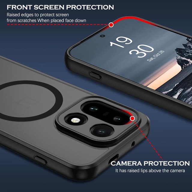 Thumbnail 3 de YINLAI Hülle für OnePlus 15 (6.78") mit MagSafe – magnetische TPU-Case, schwarz