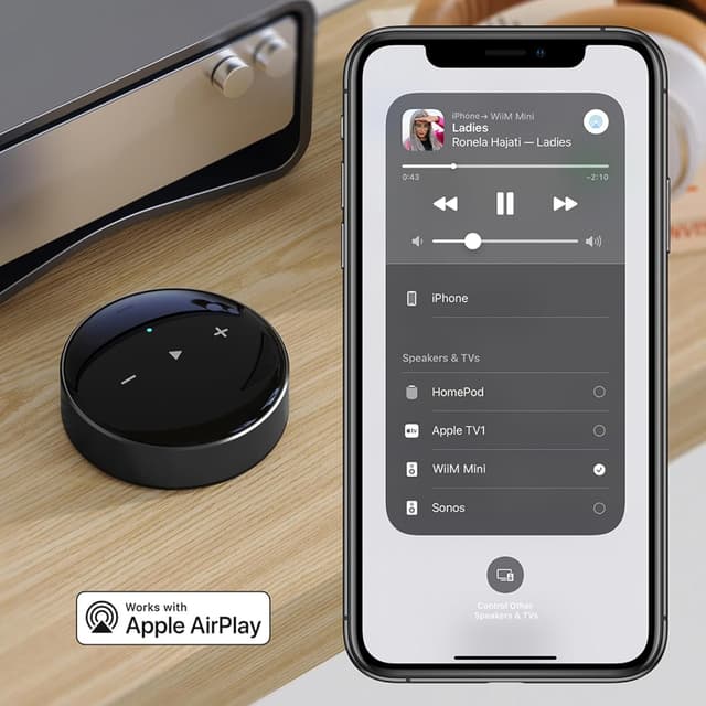 Detalle 2 de WiiM Mini AirPlay 2 Wireless Audio Streamer