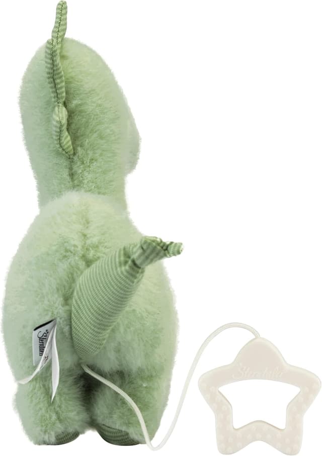 Detalle 2 de Sterntaler Spieluhr M Dino Rexi – waschbares Baby-Kuscheltier mit herausnehmbarer Spieluhr, pudergrün