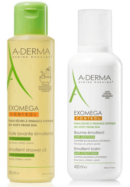 Detalle de A-Derma Exomega Control Bálsamo Emoliente 400 ml + Aceite Ducha 500 ml