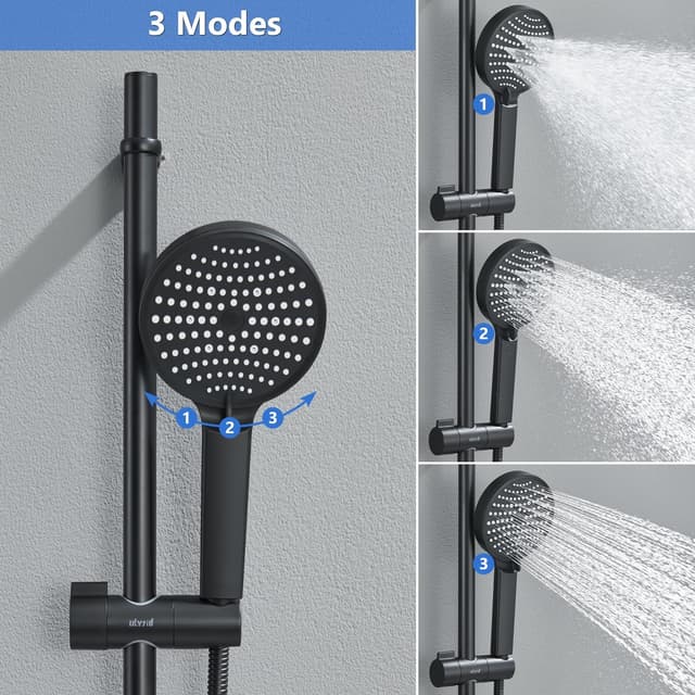 Thumbnail 4 de Ulytid Asta Doccia 70 cm Nero