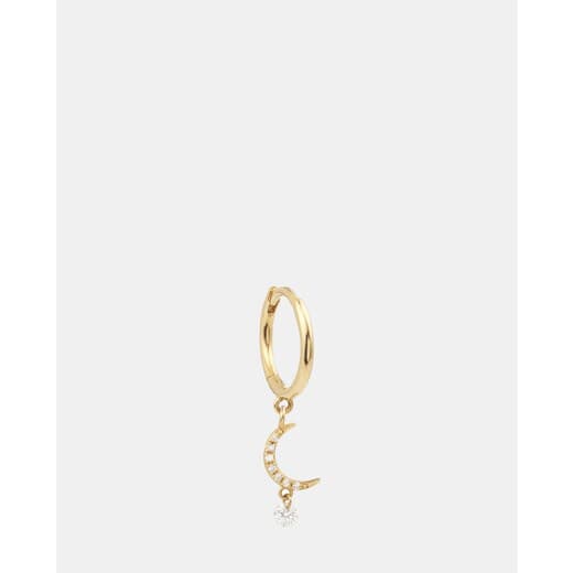 Thumbnail 1 de Persée ✨ Piercing aro de oro y diamantes en forma de luna