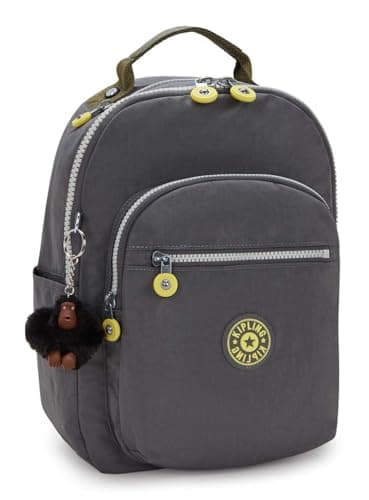 Detalle 2 de Kipling Seoul S Mochila pequeña gris
