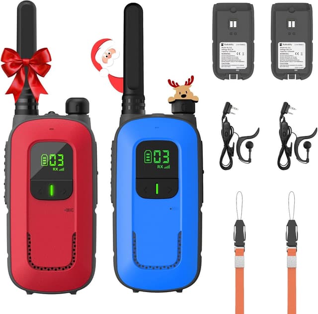 Detalle de Radioddity PR-T3 talkie-walkie rechargeable enfants/adultes 16 canaux avec VOX