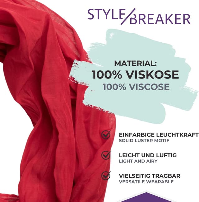 Thumbnail 3 de styleBREAKER Sciarpa tubolare 77x46 cm