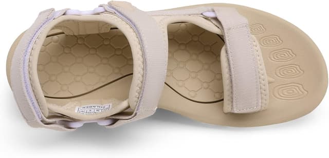 Detalle de DREAM PAIRS Damen-Sandalen für Sommer mit TPR-Laufsohle und EVA-Zwischensohle