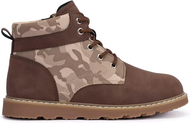 Detalle 2 de Frank Mully Outdoor-Stiefel für Frühling und Herbst – Schnürstiefel mit seitlichem Reißverschluss für Kinder