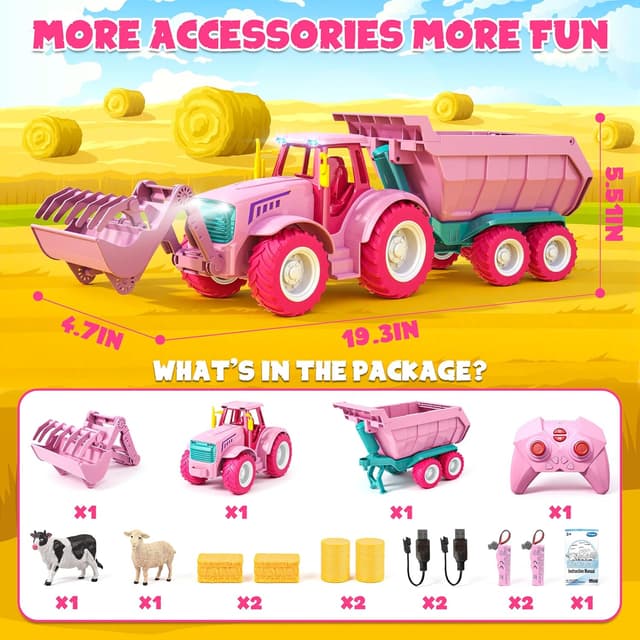 Detalle 2 de Funwee RC Farm Tractor Toy 2.4GHz