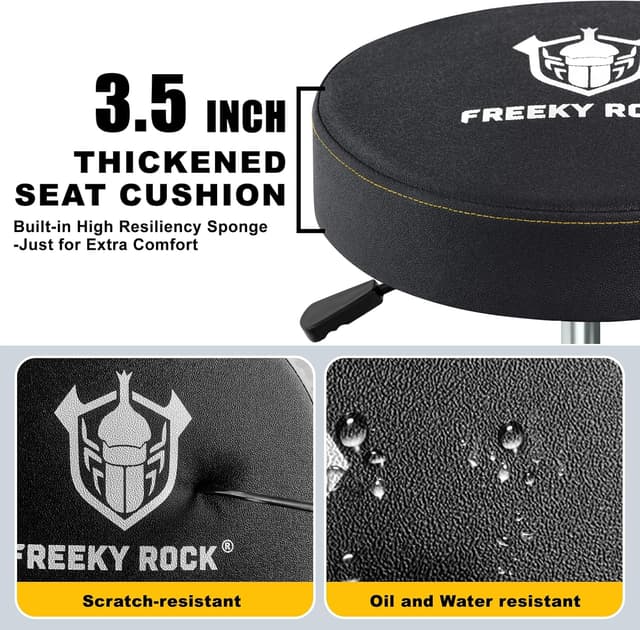 Detalle de FREEKYROCK Rolling Shop Stool 330 LBS