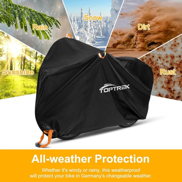 Thumbnail 5 de TopTrek Bike Cover 200 x 110 x 70cm waterproof cover