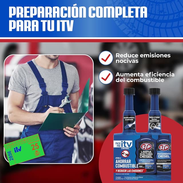 Thumbnail 2 de STP Pack pre ITV limpia inyectores diesel 400 ml