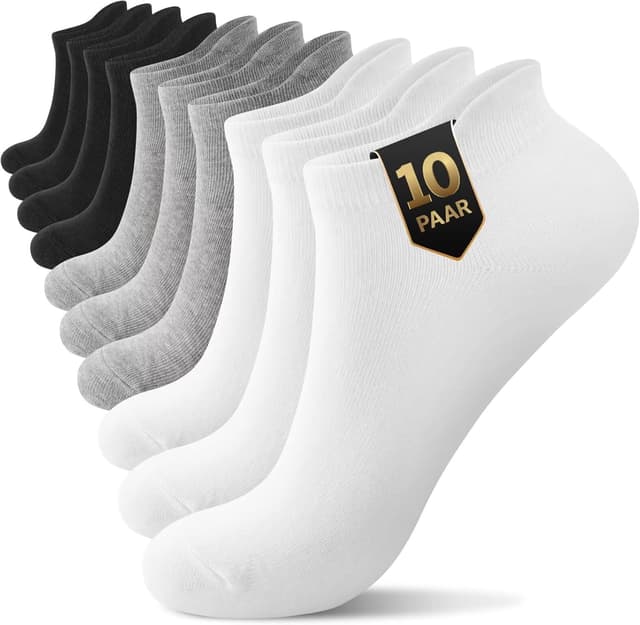 Detalle de YouShow Sneaker Socken 10 Paar bio Baumwolle