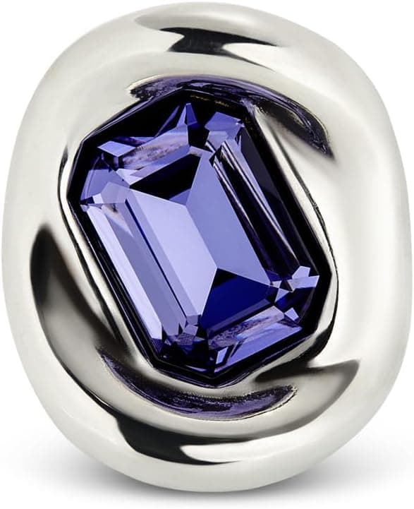 Detalle de Bague cristal violet plaquée argent Uno de 50