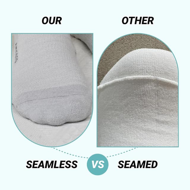 Thumbnail 6 de LOFIR Diabetic Socks Bamboo non-slip 6–14, 4 pairs