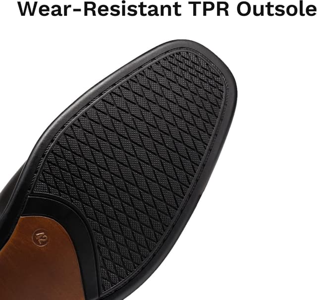 Detalle 2 de Bruno Marc Scarpe Oxford da uomo in pelle (look vintage) stringate Derby basse