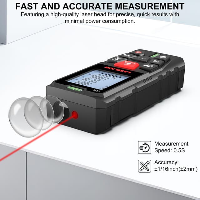 Detalle 2 de LASELION LT50 50m laser distance meter