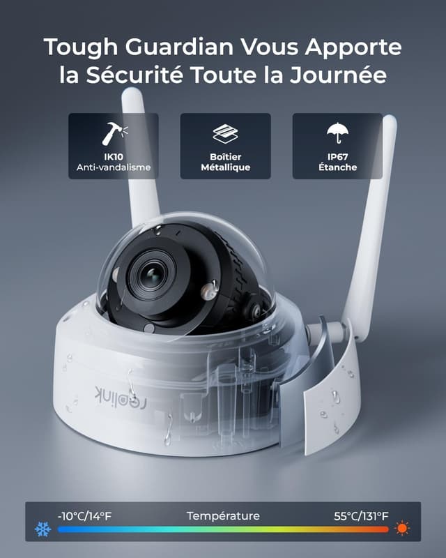 Detalle 2 de Reolink RLC-840WA caméra surveillance 4K