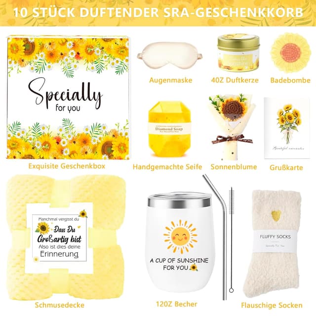 Thumbnail 1 de Geschenkset Sonnenblume 10‑teilig für Frauen