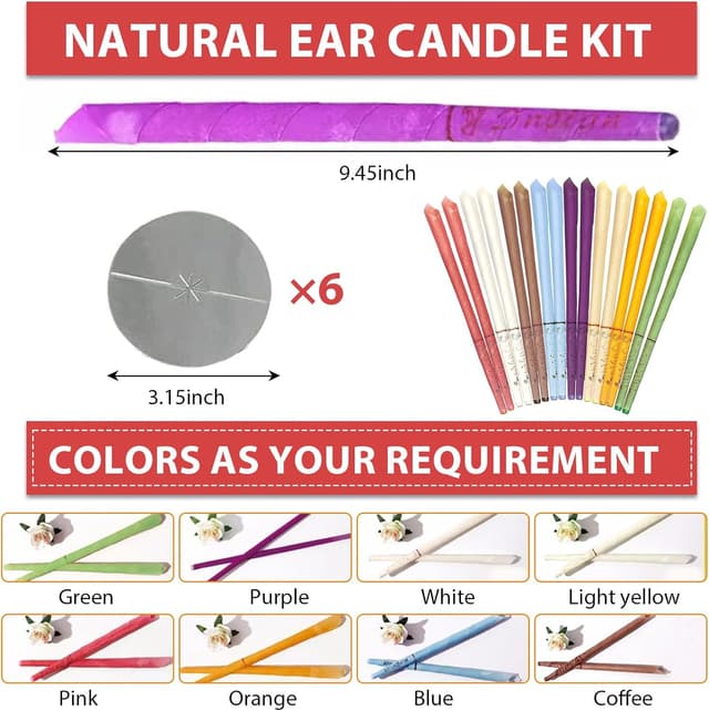 Thumbnail 1 de Bougies d’Oreilles 16 Pièces Relax