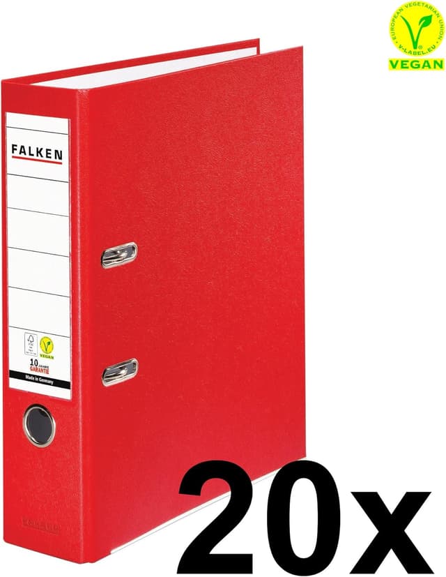 Thumbnail 1 de Original Falken Kunststoff-Ordner Rot 20er Pack